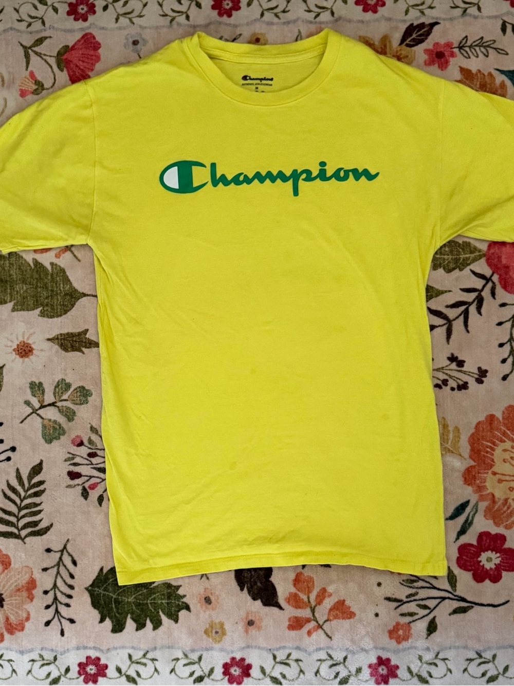 Champion Yellow Logo T-Shirt
